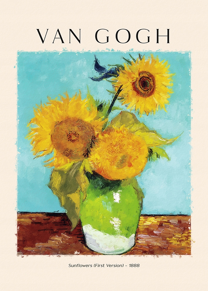 VAN GOGH Słoneczniki PLAKAT B1 100x70cm #317