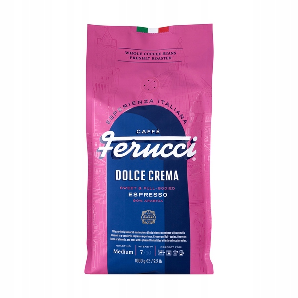 Kawa ziarnista Ferucci Dolce Crema Arabica Robusta 1kg