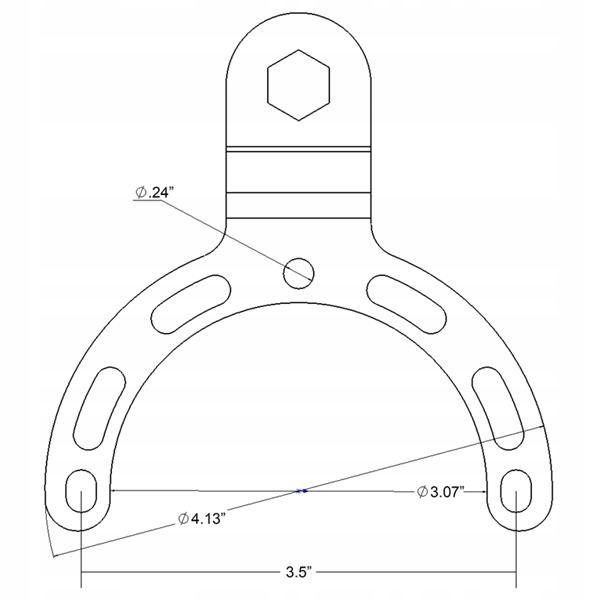 RAM Mount base for the RAM-B-410u Fuel tank