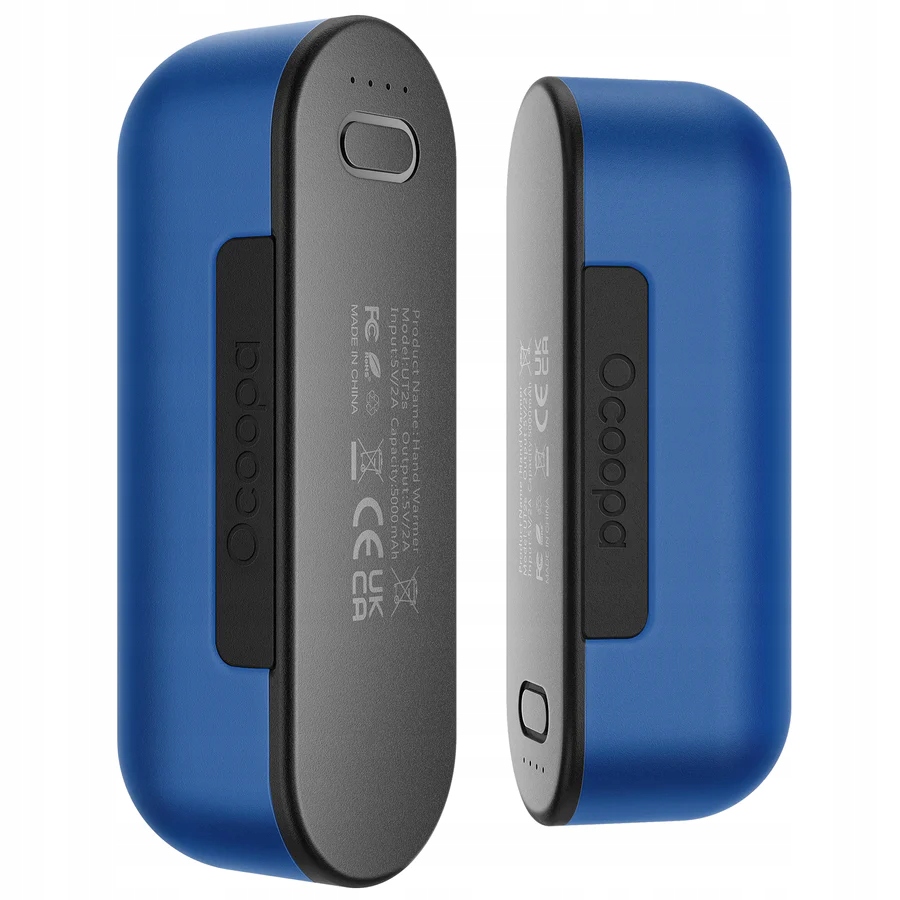 Ohřívač rukou Ocoopa UT2s, 2*8 h, 2*5000 mAh, powerbanka, modrý