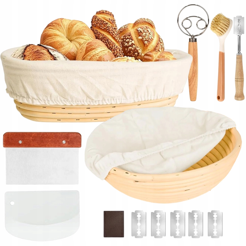 Košík Přírodní forma Homemade pro kynutí a tvarování těsta na bochník