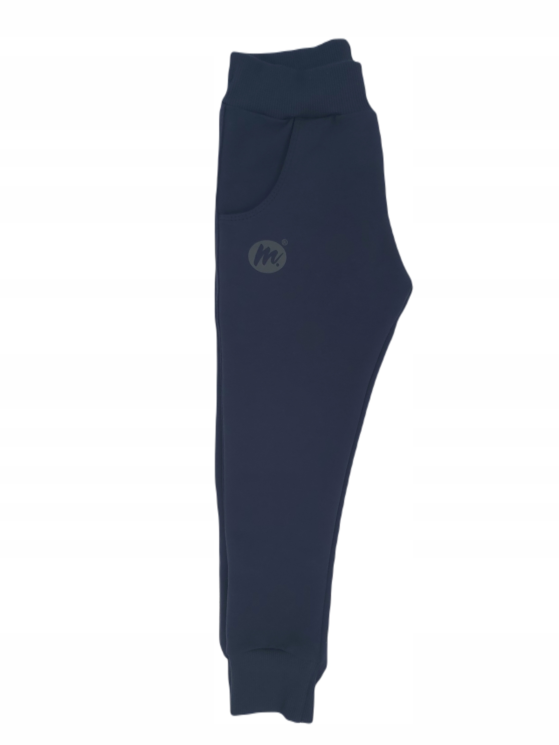 MROFI 140 SPODNIE DRESOWE CHŁOPIĘCE GRANATOWE BAWEŁNA SZCZUPŁE SLIM JAKOŚĆ Marka Mrofi