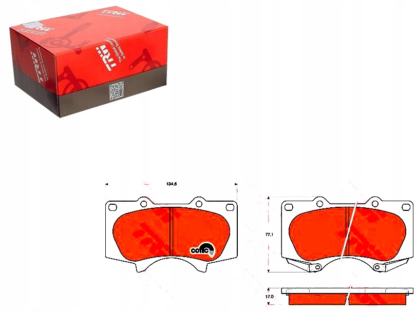 Trw Brzdové Destičky Toyota Přední Land Cruiser 03-/PAJE