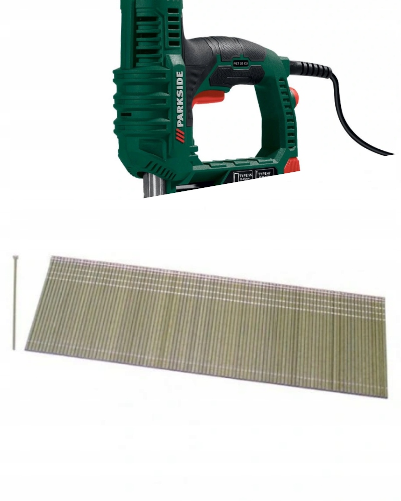 

Gwozdzie Parkside sztyfty 25 mm typ 47 5000 sztuk