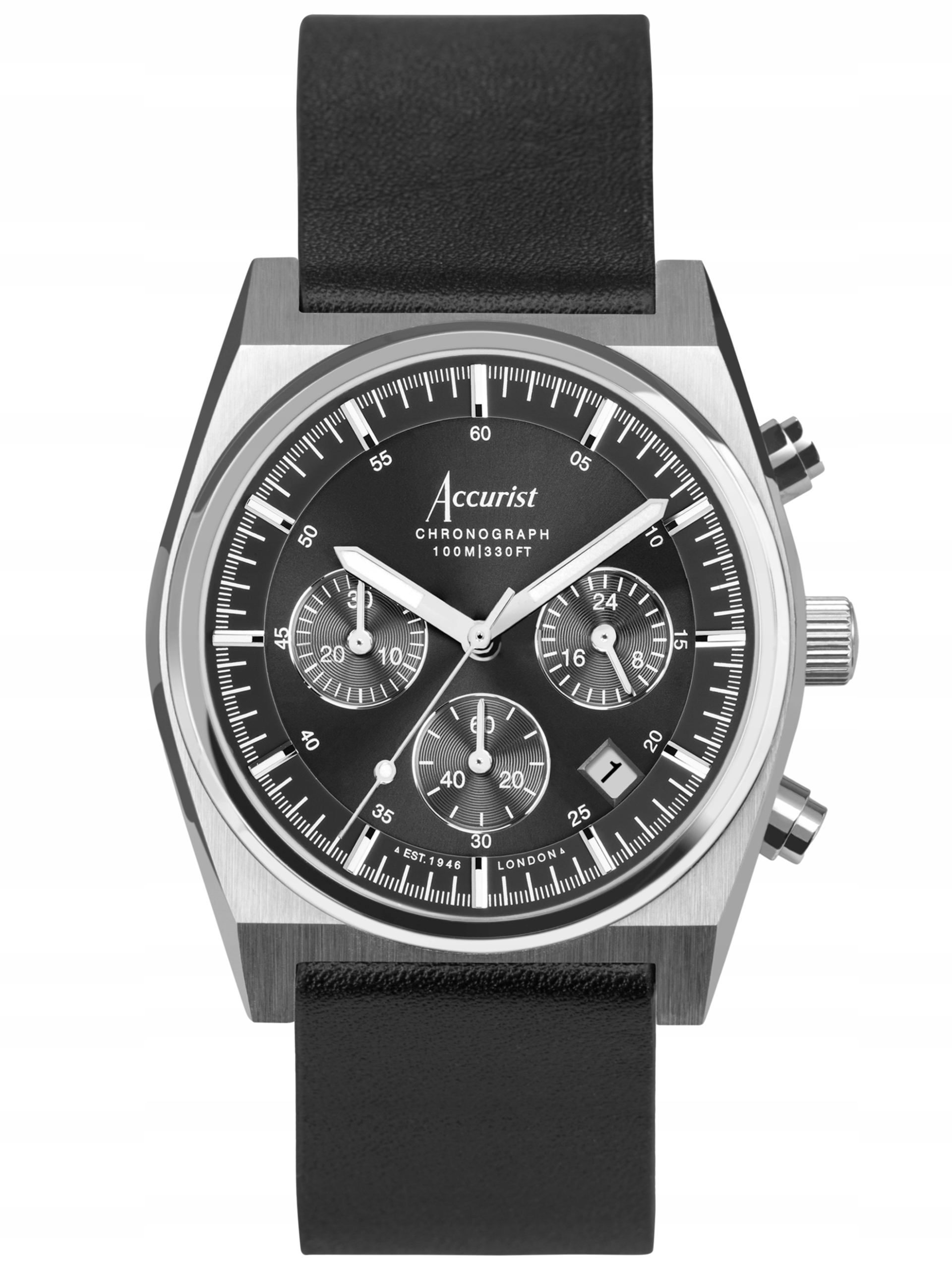 Nové Originální Pánské Hodinky Accurist Origin 70000 Chronograf Data Gravírování
