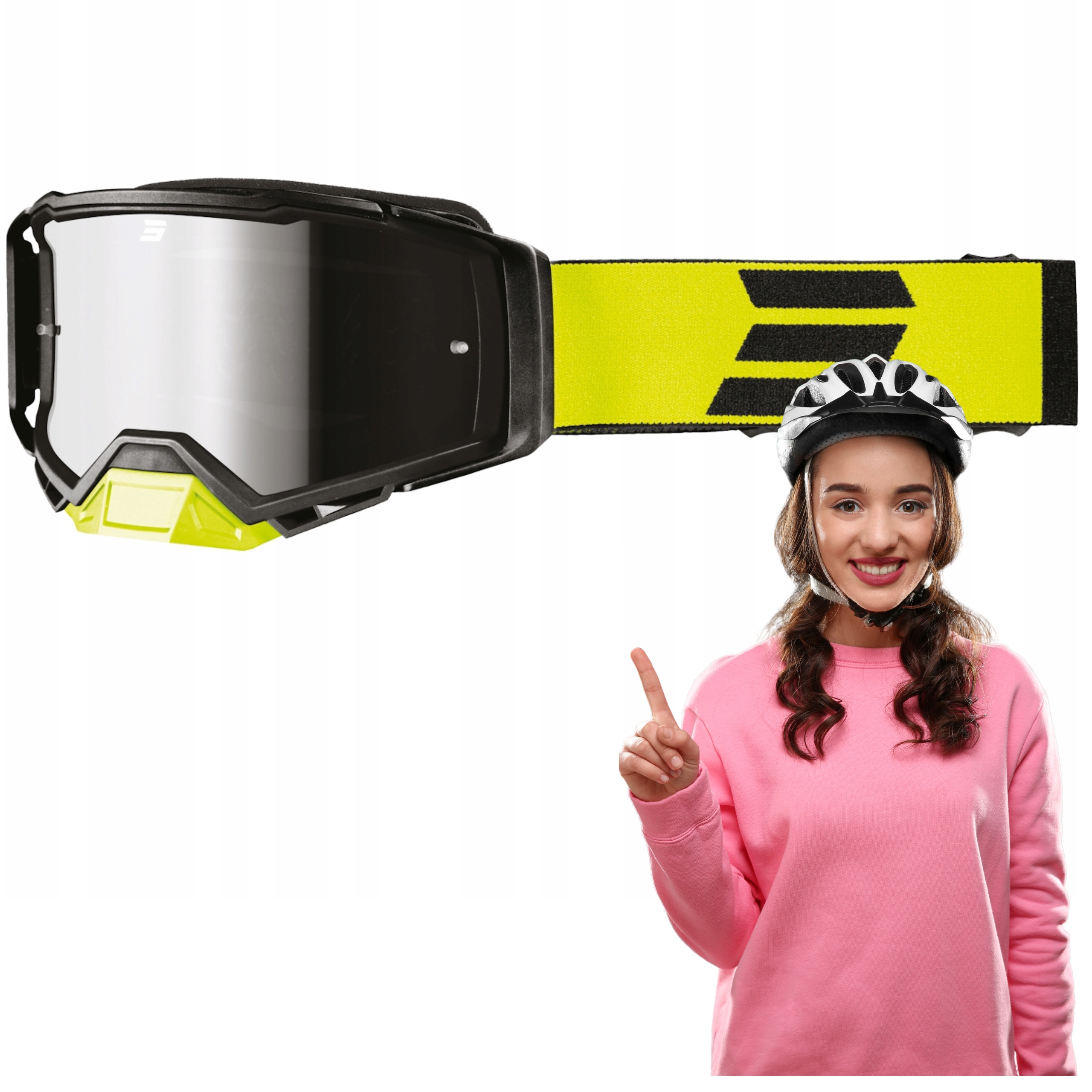 Cyklistické Okuliare Shot Core neónovo žlté matné