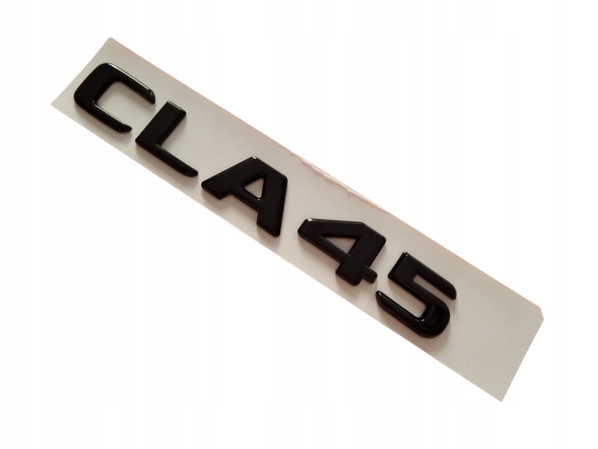 Emblemat do Mercedes Cla 45 Black Glossy Napis Logo na Tył Czarne Nowe!
