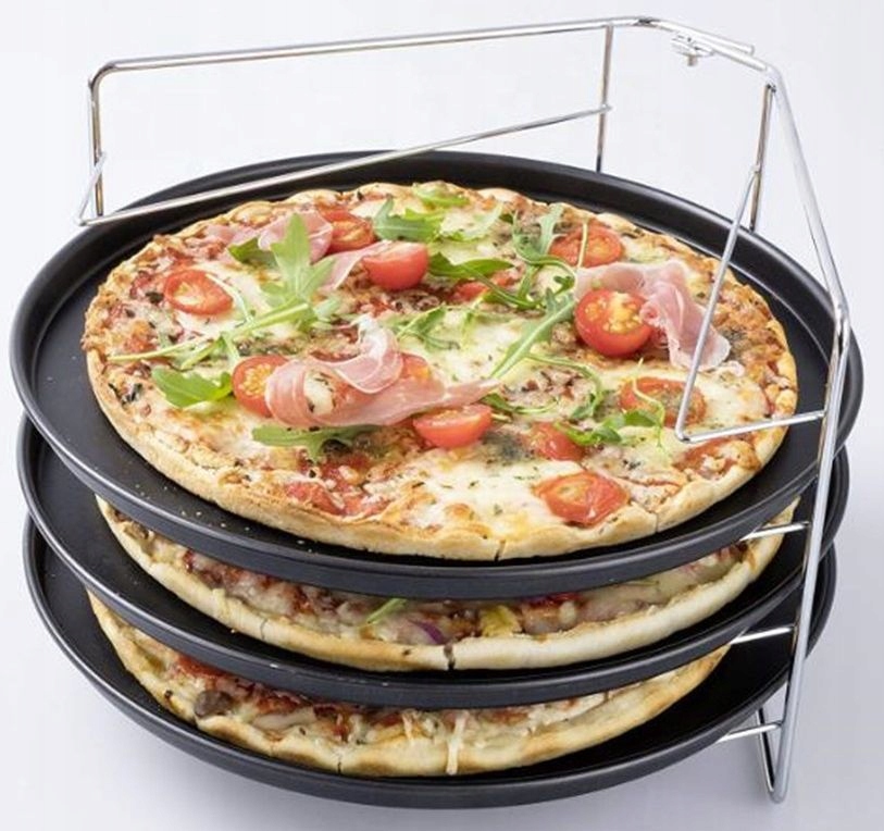 

Zestaw 3 blach do pieczenia pizzy Tadar