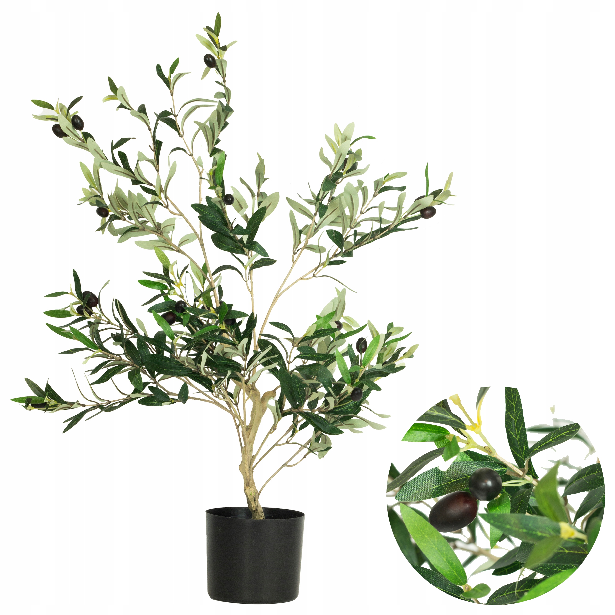 Umělý Olivovník 80 cm Jako Živý Strom Rostlina Realistická Oliva