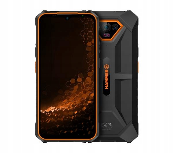 Smartfon myPhone HAMMER Iron V 6,5" IP68 6320 mAh Czarno-pomarańczowy