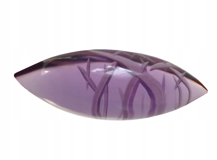 Ametyst Přírodní Navetta Kabošon 41,1X14,9mm