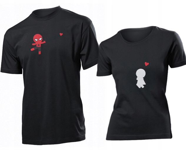 

Koszulki dla par Spider Love Komplet L