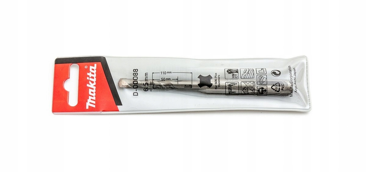

Wiertło do betonu uchwyt Sds+ 6,5 x 110mm D-00088
