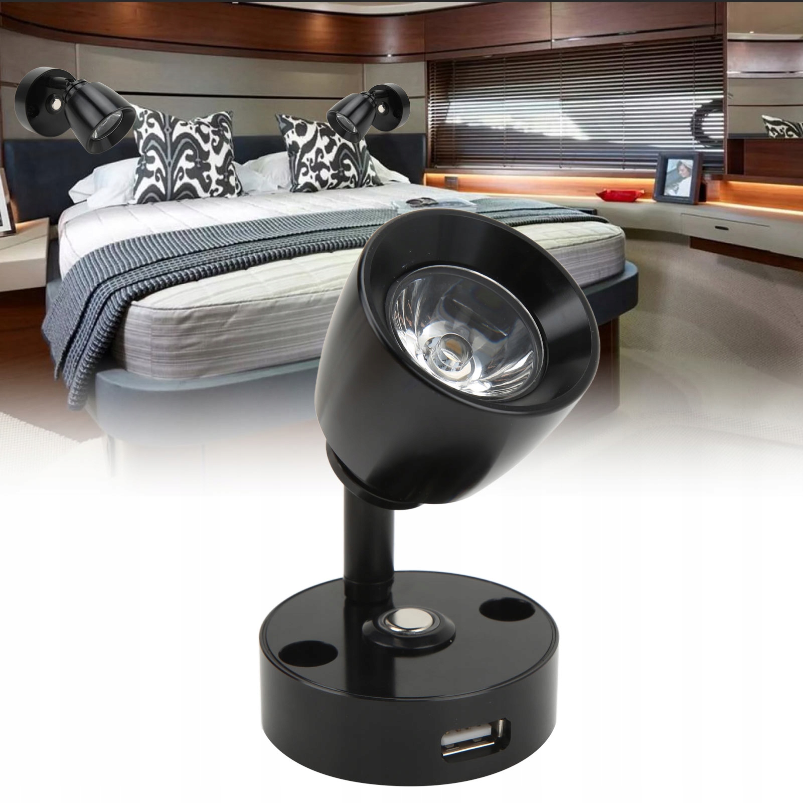 LAMPKA DO CZYTANIA RV BOAT LAMPKA NOCNA LED Marka Inna