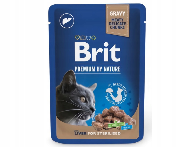 Levně Brit Premium by Nature Cat Pouches Liver for Sterilised 100 g