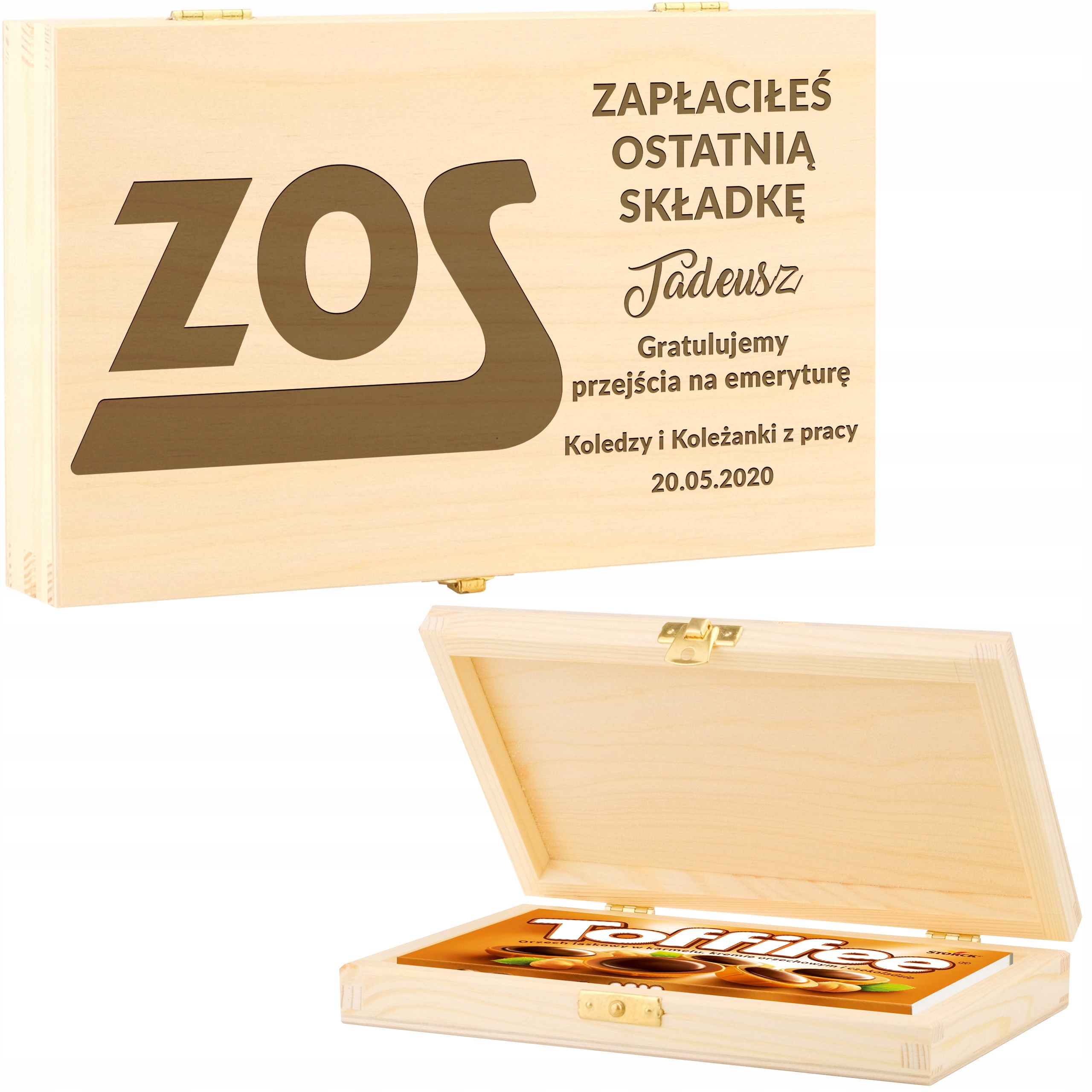 

Na Pożegnanie Emeryta Pudełko Grawer