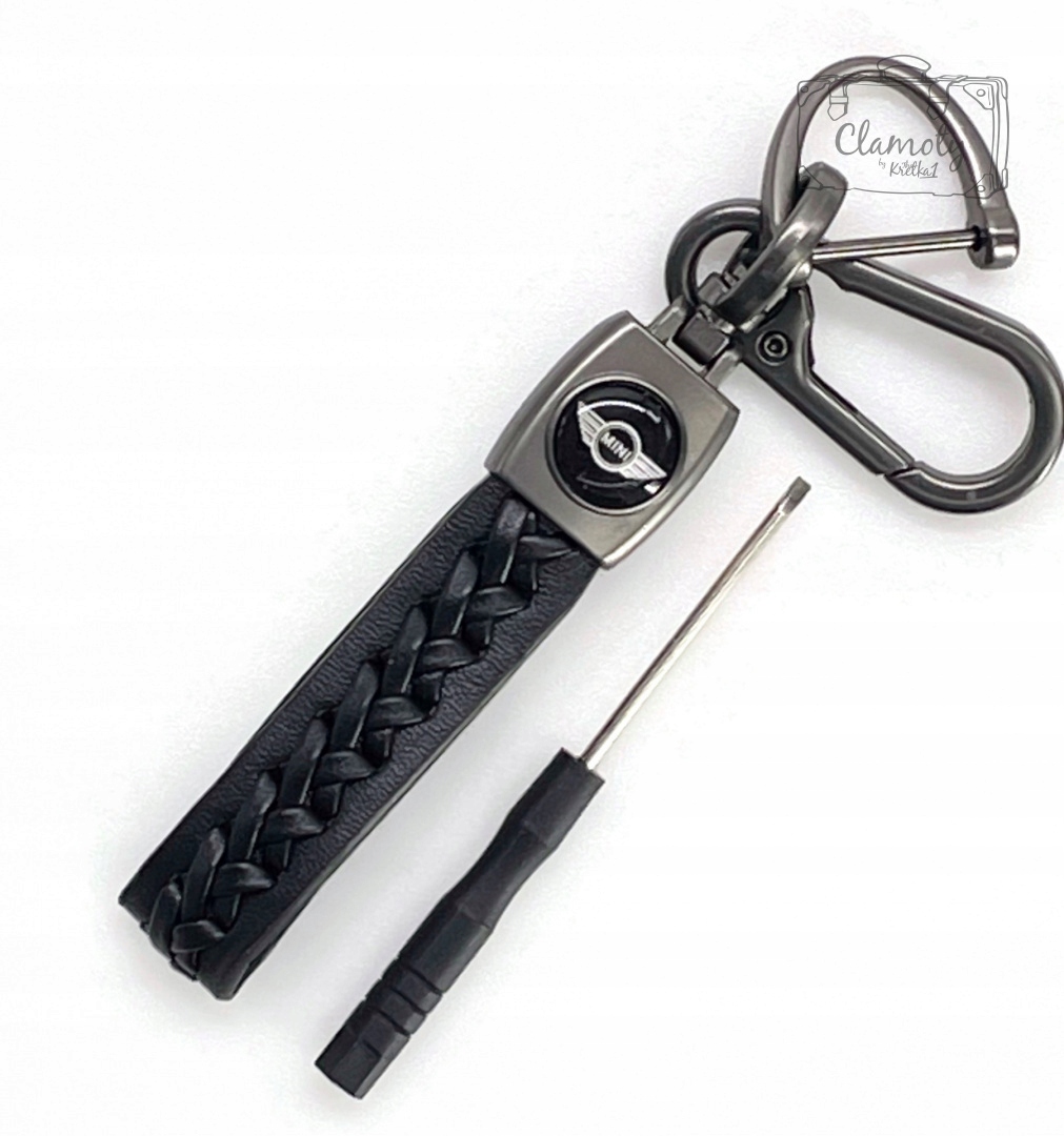 

Brelok Do Kluczy Samochod Mini Cooper Metal Skóra