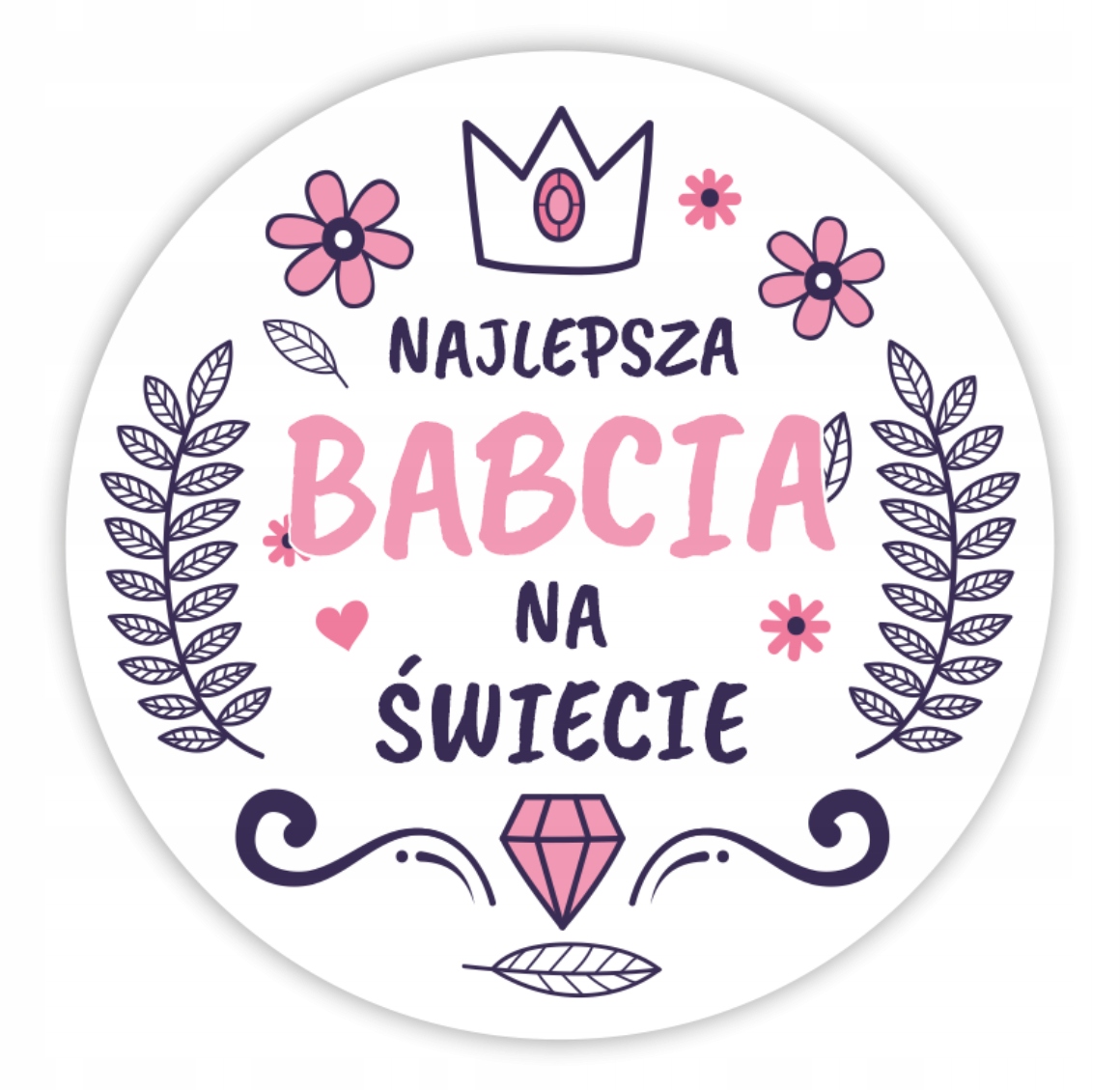 

Naklejki Na Dzień Babci Najlepsza Babcia 12SZT