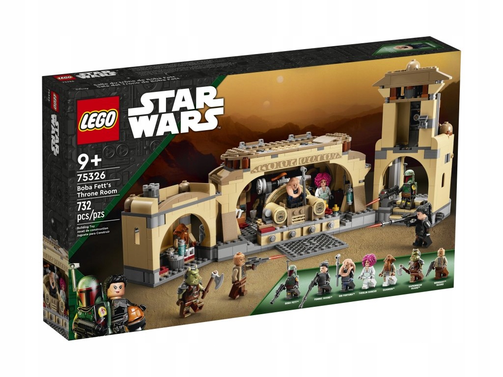 Lego Star Wars 75326 Trůnní sál Boby Fetta Nové