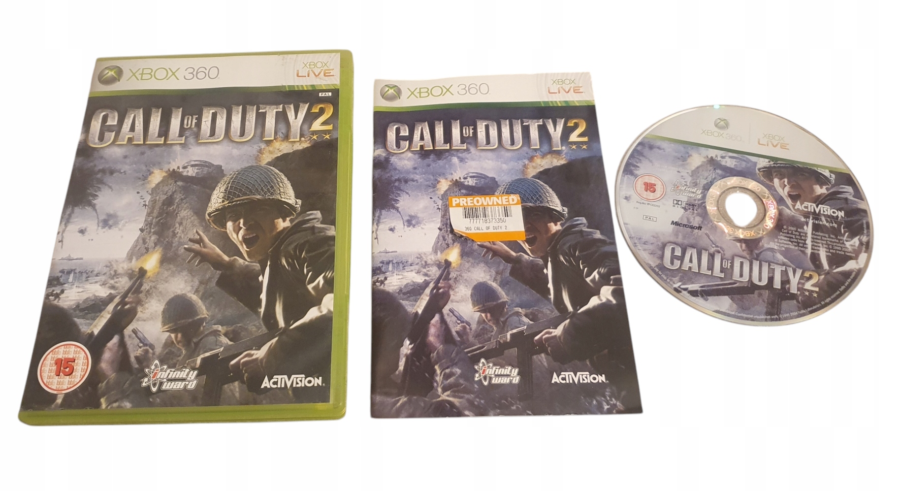 Call of Duty 2 Xbox 360 pudełkowa