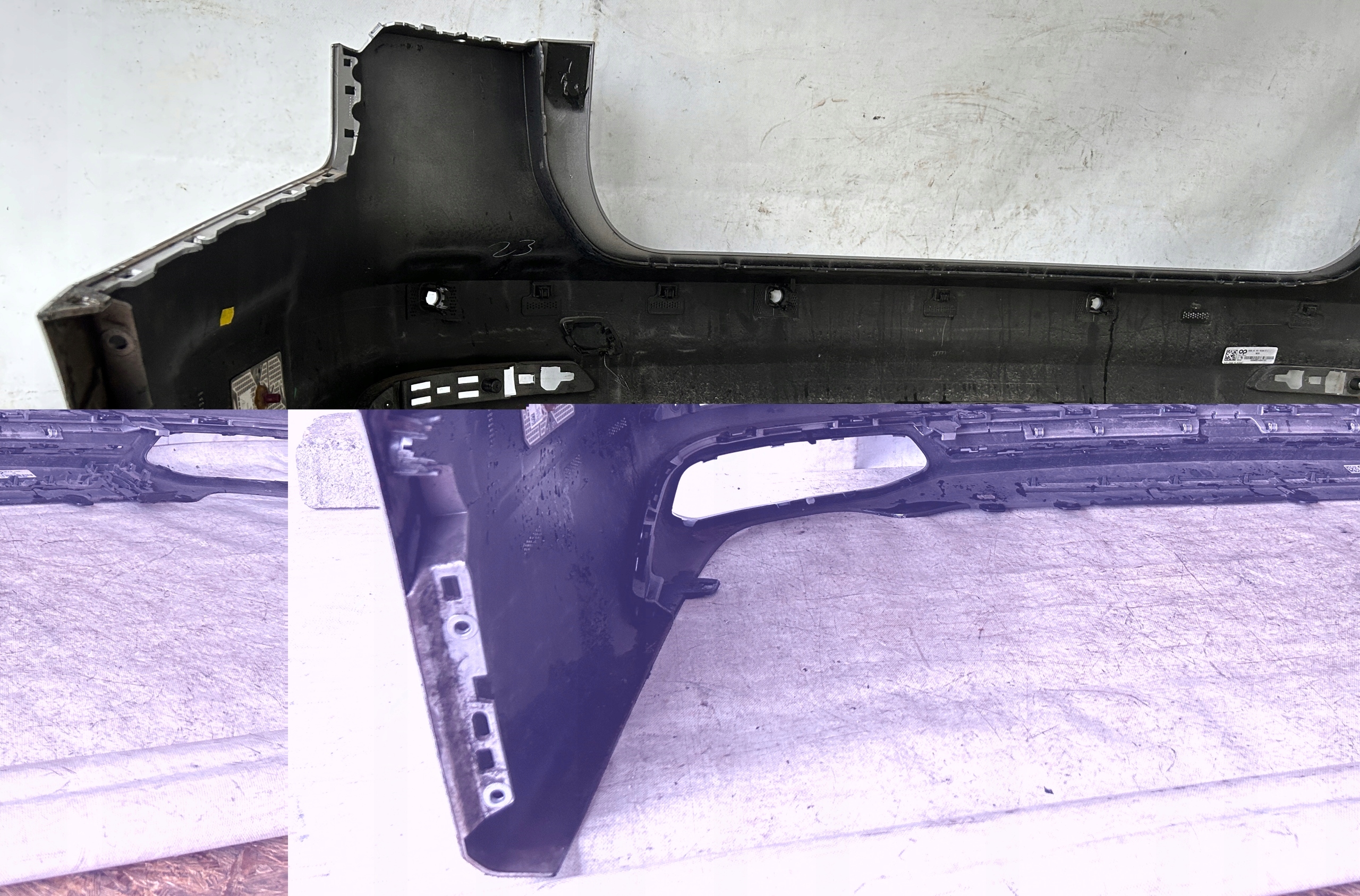 bumper rear part rear AUDI A6 C8 KOMBI AVANT PDC