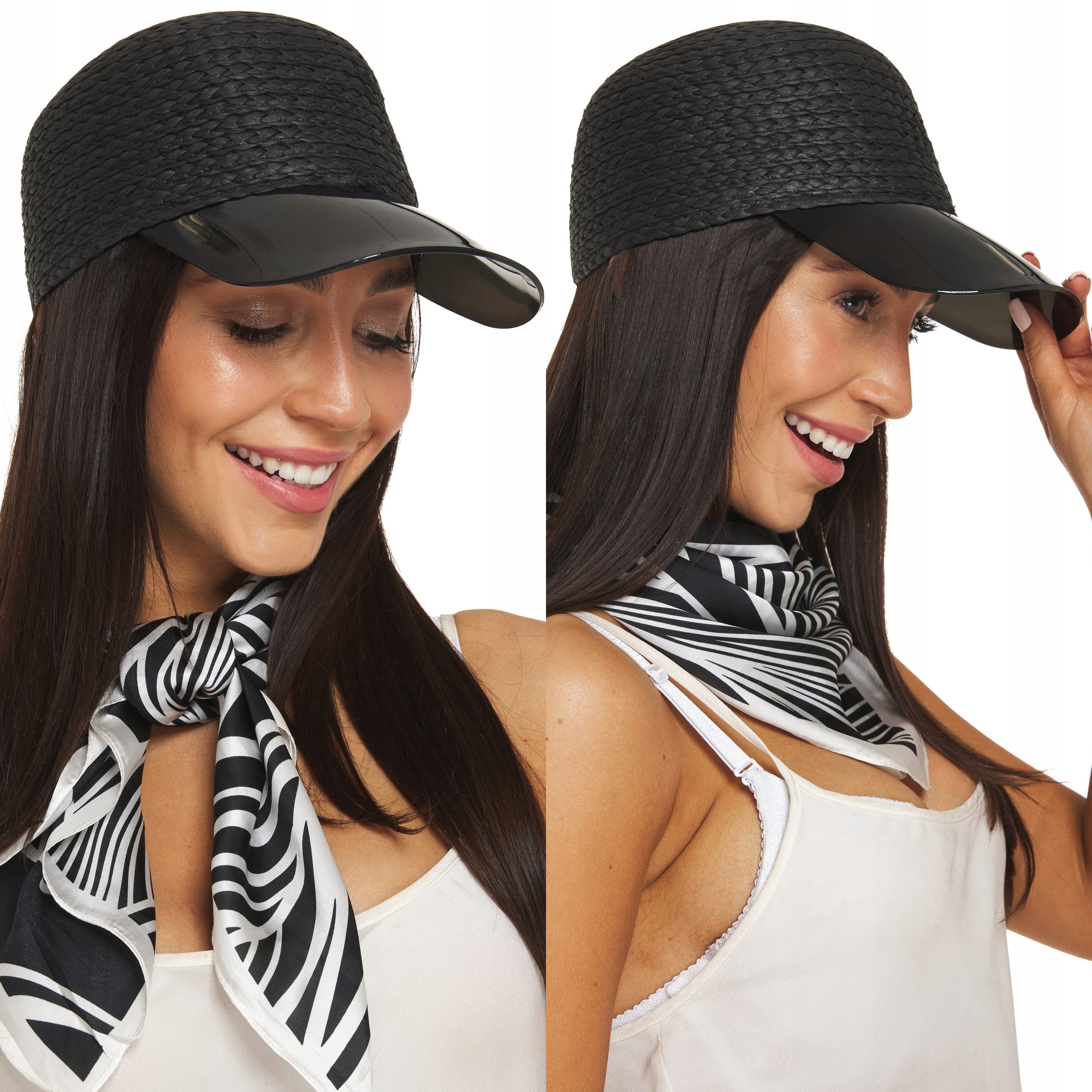 

Czapka Z Daszkiem Słomiana Daszek Przeciwsłoneczny