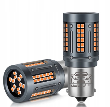 1 szt - Żarówka P21W | 1156 | BA15S 84 SMD CANBUS - Kierunkowskaz Pomarańcz
