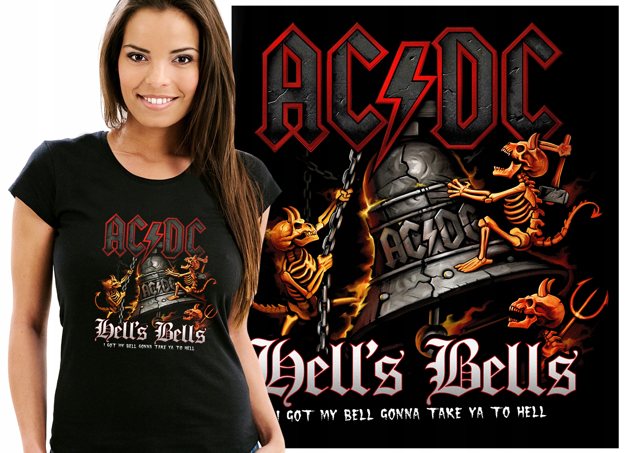 

Acdc Ac DC Ac/dc 100 Wzorów Koszulka Damska XL