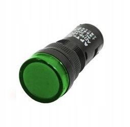 

Kontrolka Led 19mm 12V Ac DC zielona