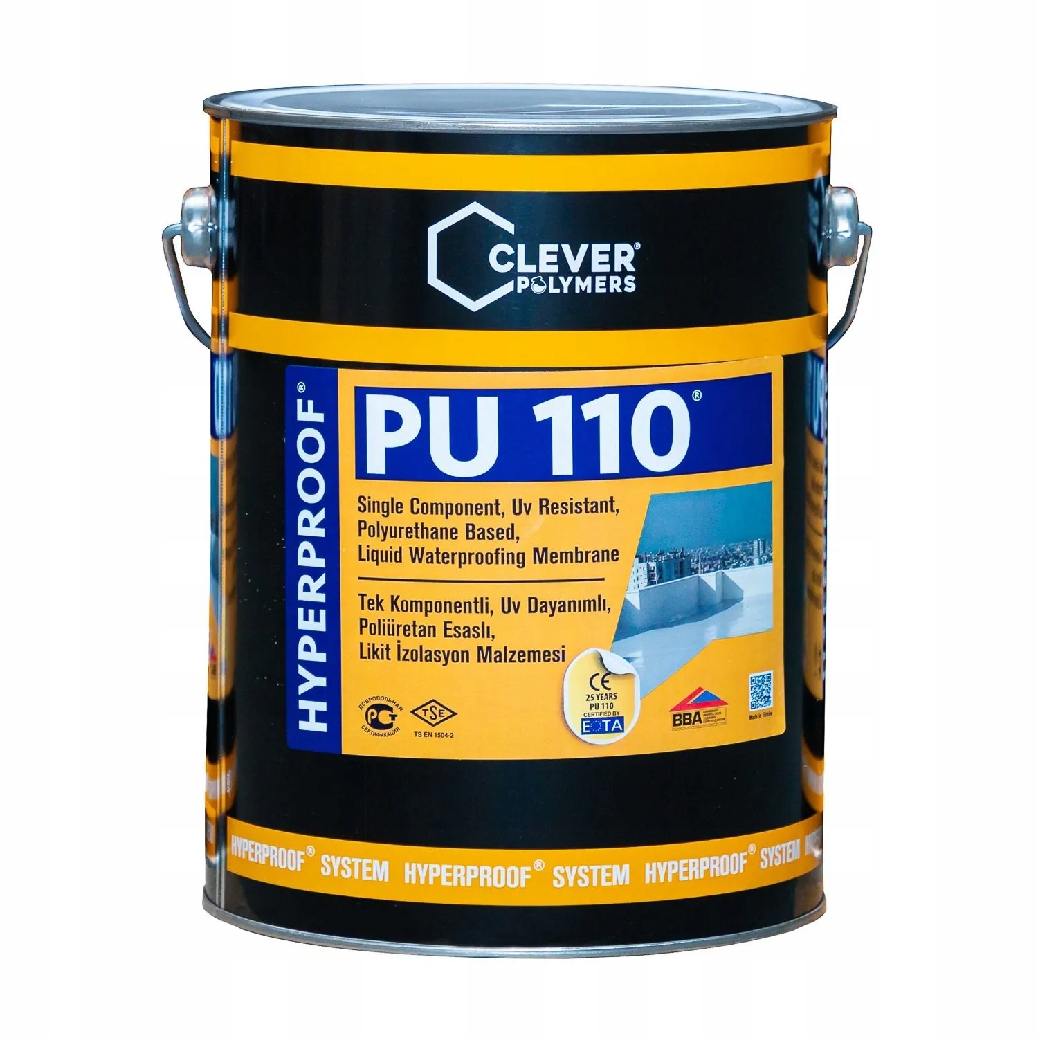 Hydroizolacja Poliuretanowa Jednoskładnikowa Clever PU110 – 5 kg na taras