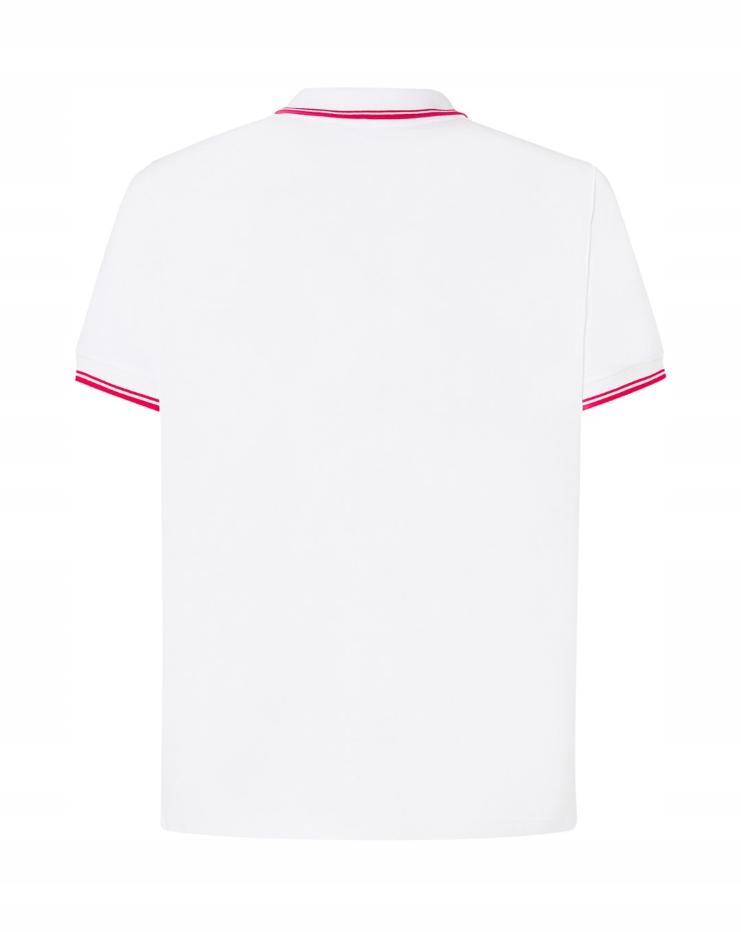 KOSZULKA POLO męska JHK PORA-210 CONTRAST biały-czerwony WH-RD r. S Model PORA 210 CONTRAST