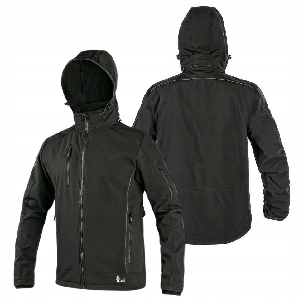 Kurtka Softshellowa Męska Membrana Tpu Cxs Durham Czarna 4XL