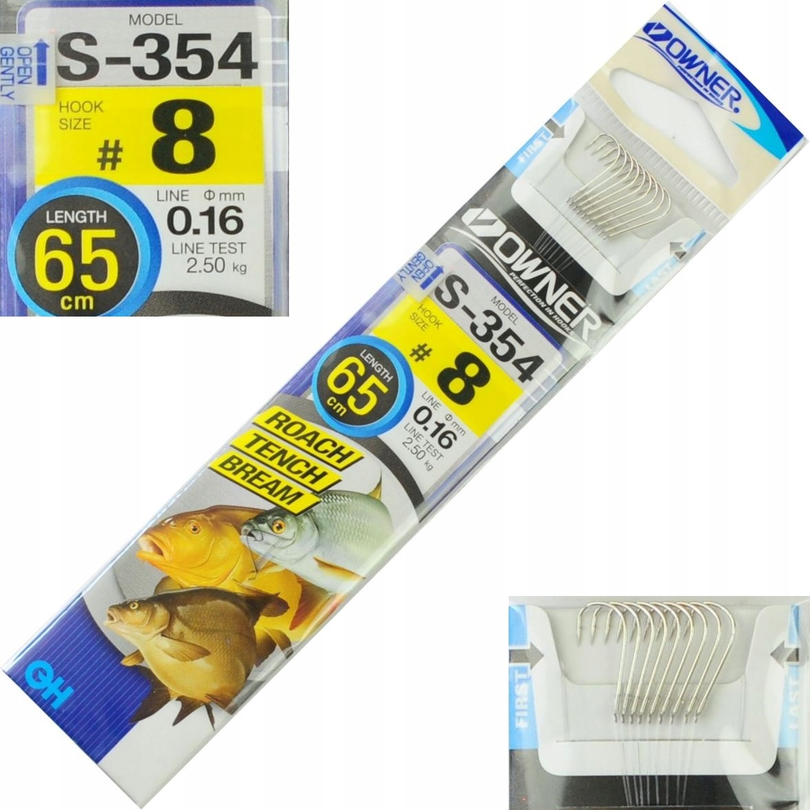 r.8 Haczyki z przyponem wiązane Owner Chika S354