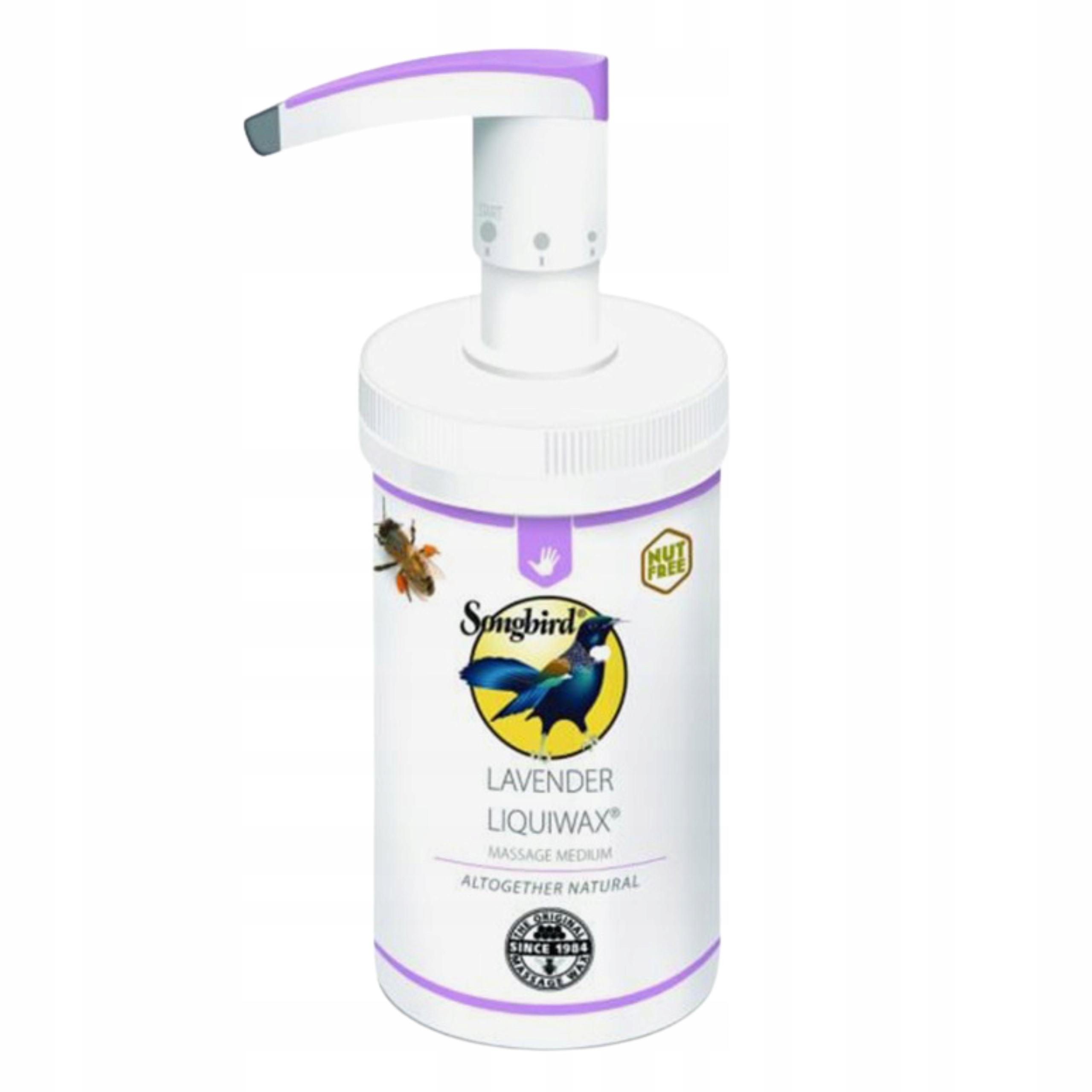 Wosk Do Masażu Z Pompką Płynny Songbird 500ML Lavender
