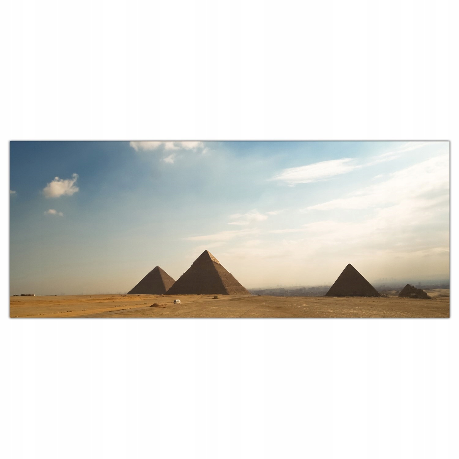 Giza Pyramidy Egypt 125x50 Tvrzené sklo panel