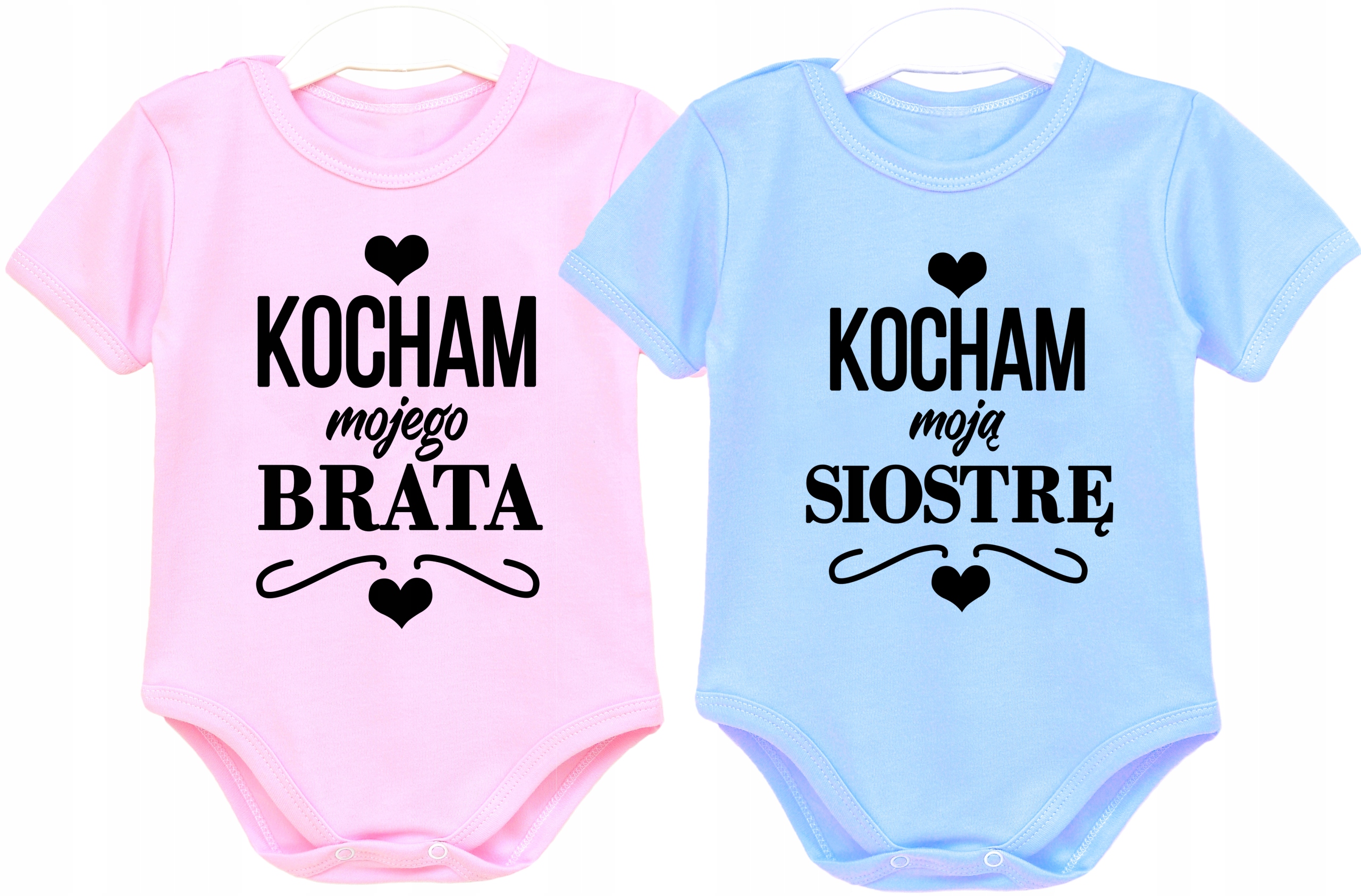 

Body dla bliźniaków Kocham siostrę brata r. 68