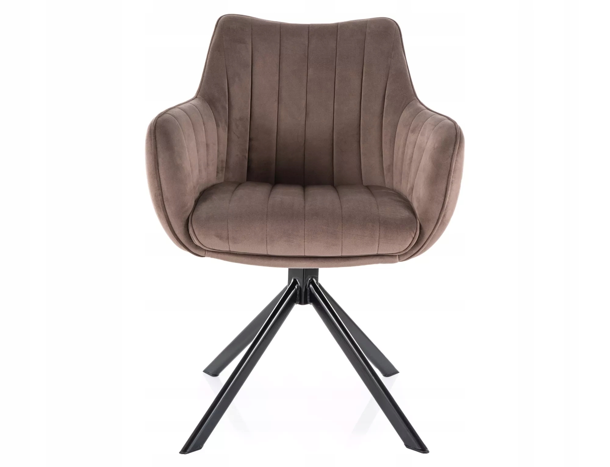 Otočná stolička Azalia Velvet cappuccino bluvel 38 do obývačky Sig