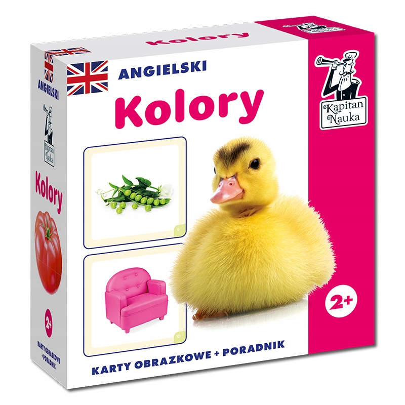 Kapitan Nauka. Angielski. Kolory. Karty obrazkowe