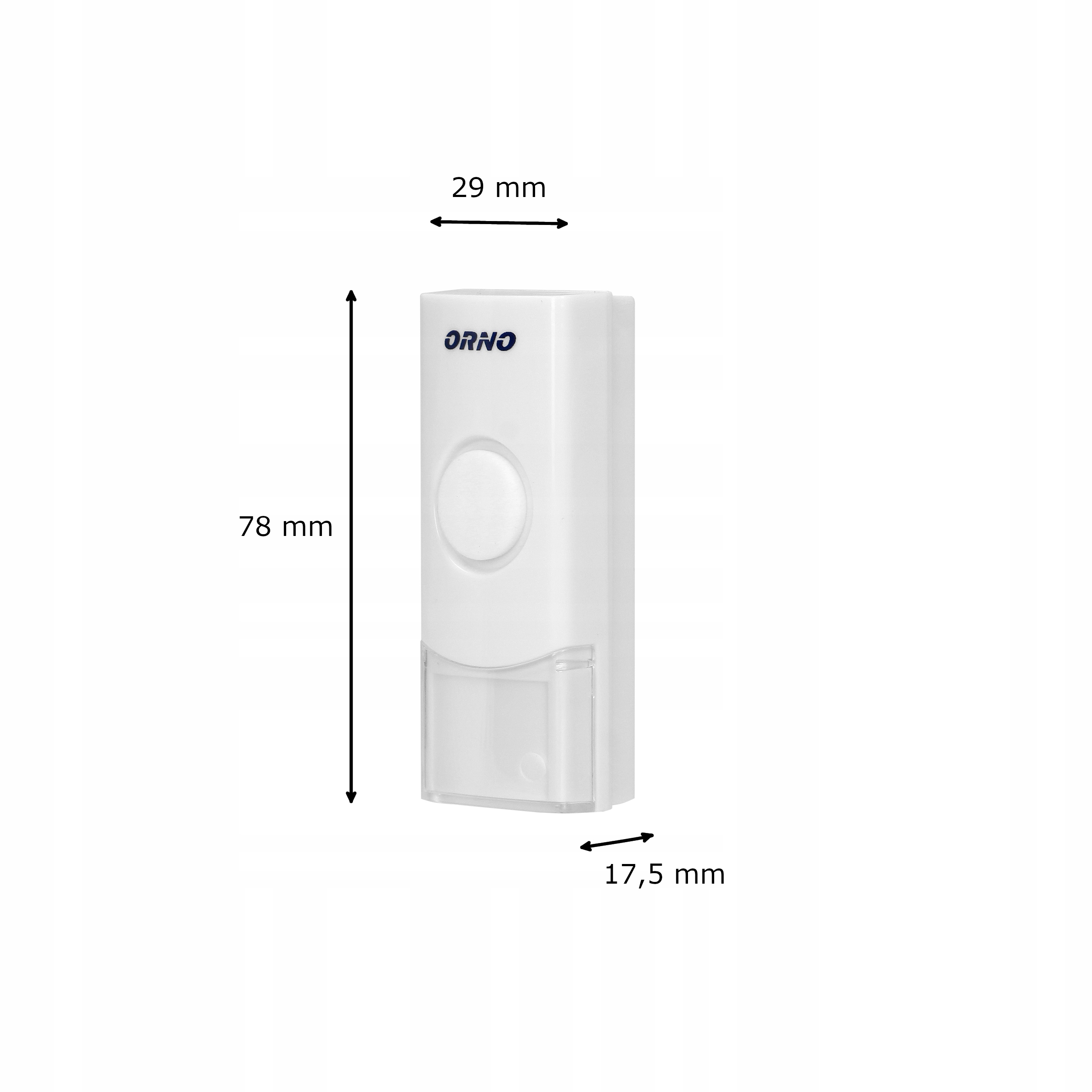 BEZPRZEWODOWY PRZYCISK DO DZWONKA OR-DB-QX-155 Rodzaj bezprzewodowe
