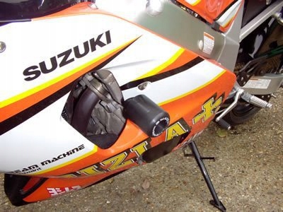 Crash Pady Classic Rg Racing Suzuki GSXR600 01-03 Čierne