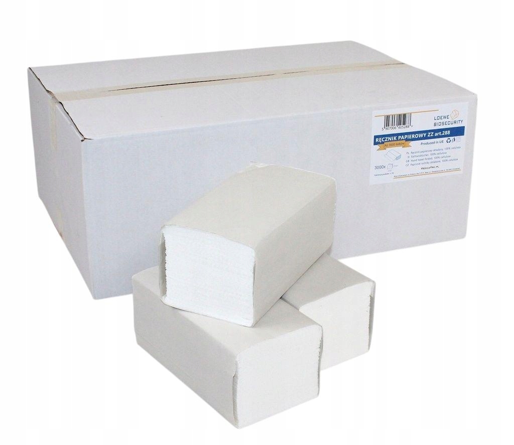 Levně Papírové Ručníky Celulóza Skládací 21x21 Zz Bílé 20 Kostek