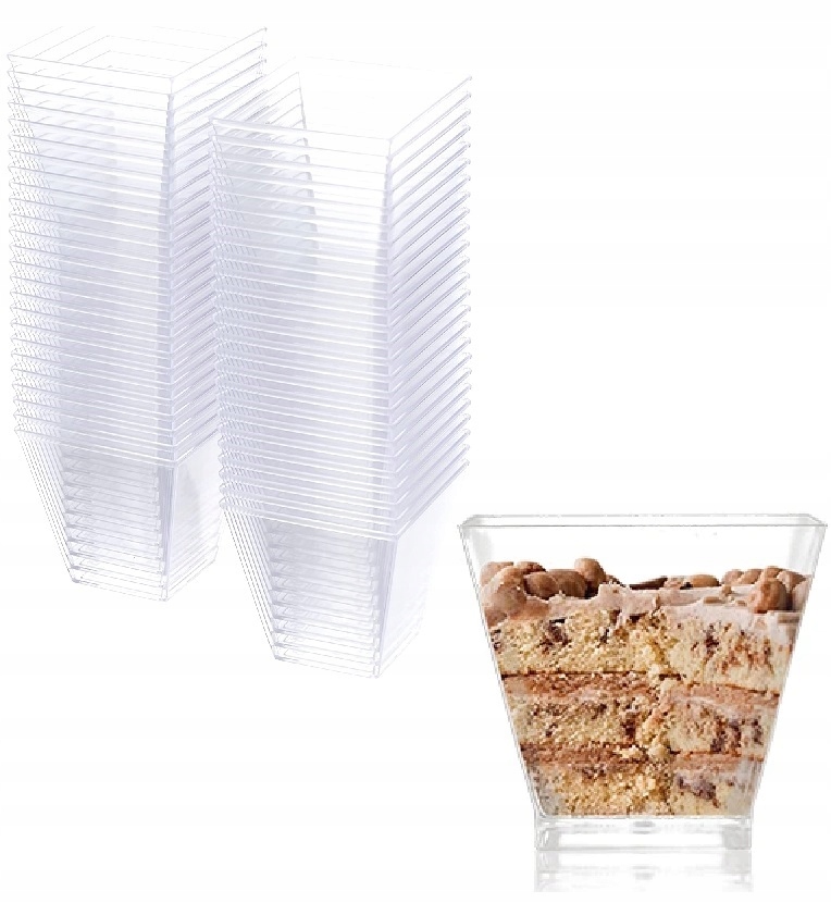 

Pojemnik piramida Pucharki do Deserów 230ml 20szt