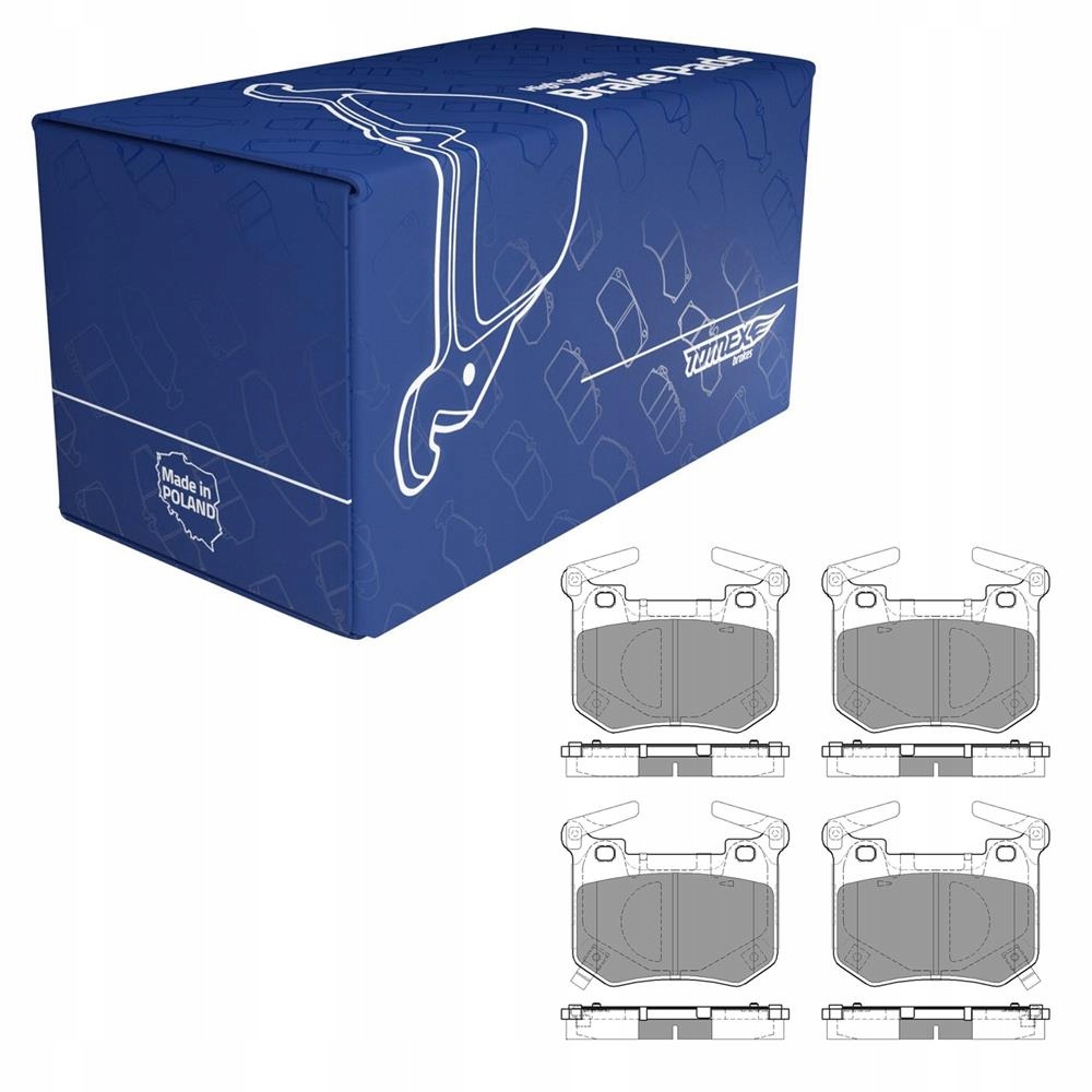 Brzdové Destičky Tomex Brakes Tx 60-14 zadní náprava