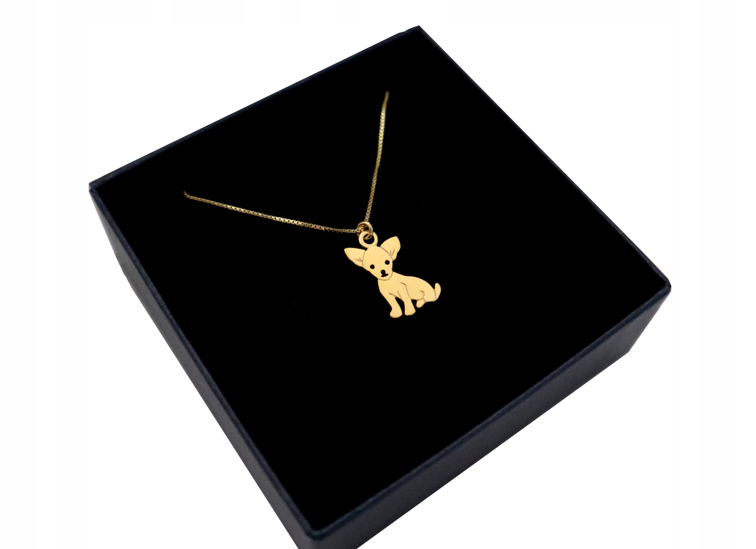 

Naszyjnik z pieskiem Pies SREBRO925 pozłacane