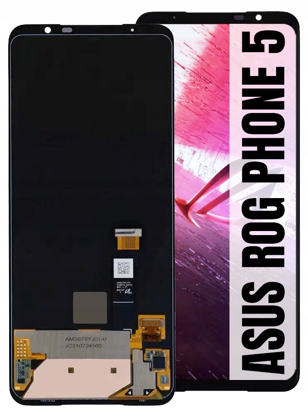 Displej Asus Rohový Pro Telefon 5 ZS673KS Originální Obrazovka