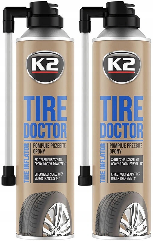 

K2 Tire Doktor 2 Szt Koło Zapasowe W Sprayu 500ML