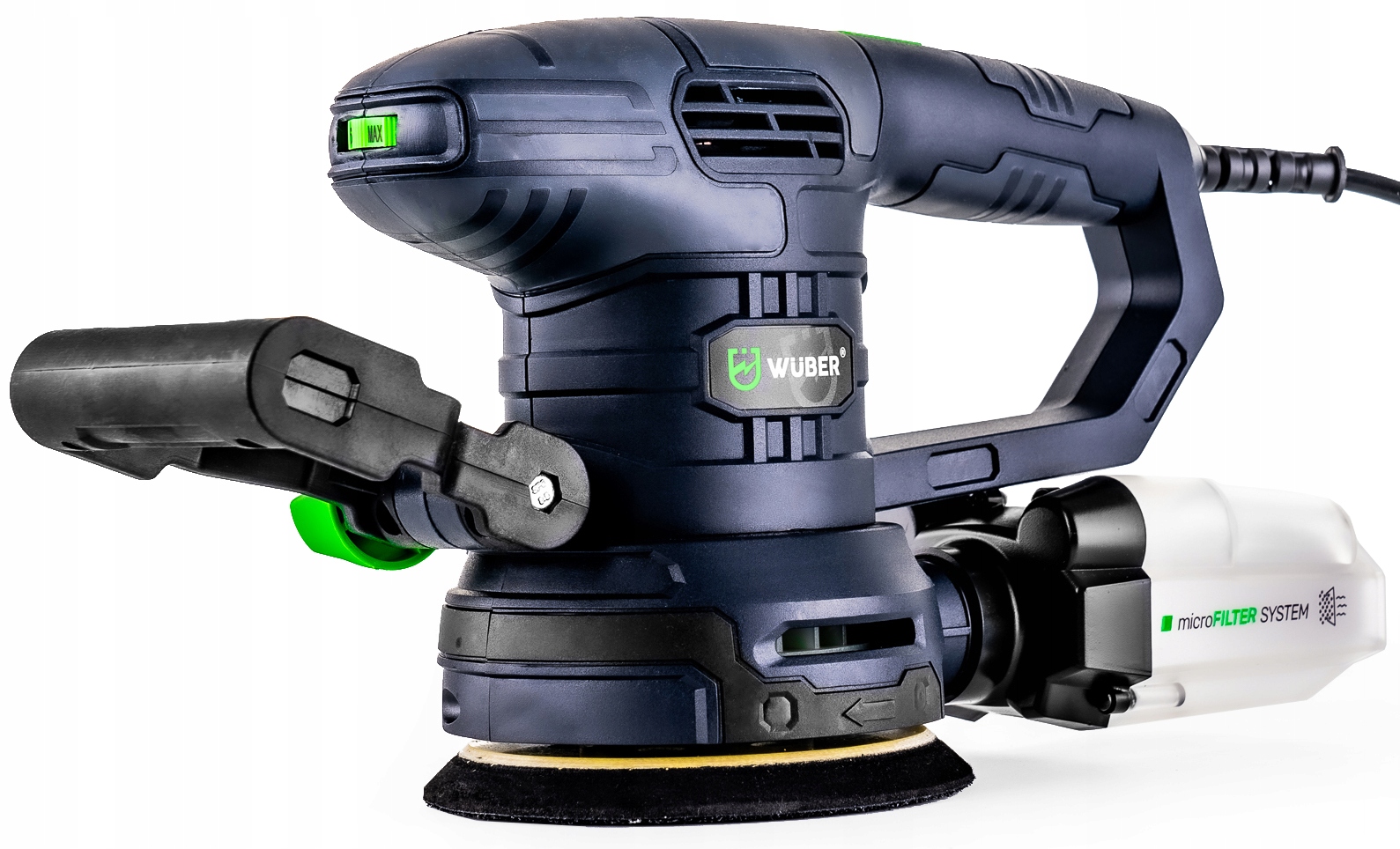 SZLIFIERKA MIMOŚRODOWA OSCYLACYJNA ELEKTRYCZNA WUBER Z REGULACJĄ 1300W Marka Wuber