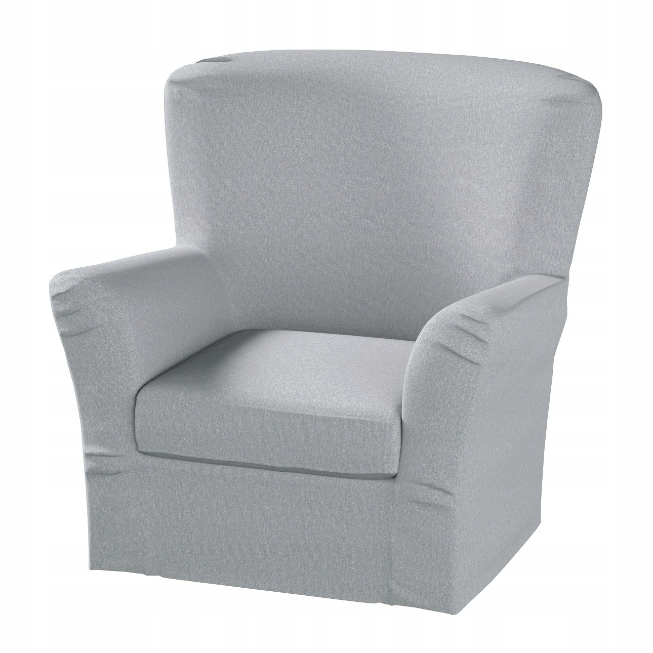 Dekoria Potah na křeslo Tomelilla vysoký s záložkami Ikea šedý