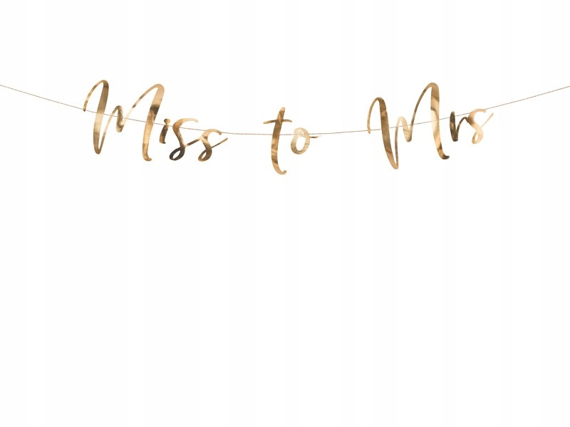 

Baner Girlanda Napis Miss to Mrs, Rose Gold