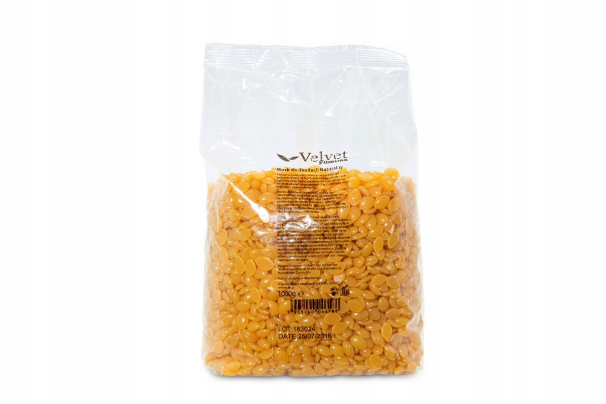 

Wosk twardy Velvet do depilacji naturalny 1 kg